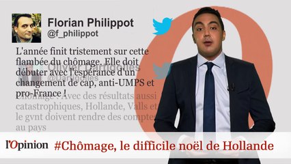 #tweetclash : #Chômage, le difficile noël de Hollande