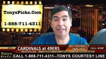 San Francisco 49ers vs. Arizona Cardinals Free Pick Prediction NFL Pro Football Odds Preview 12-28-2014