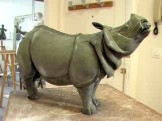 Florence Jacquesson Rhinocéros Indien