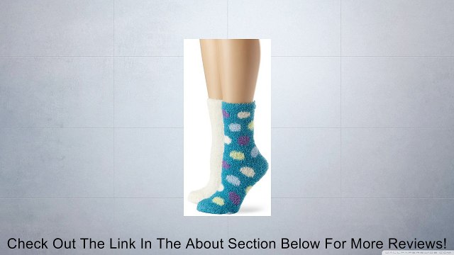 Anne Klein Women's 2 Pack Dot Slipper Socks, Teal, One Size Review