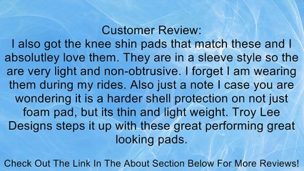 Troy Lee Designs EG 5550 Elbow/Forearm Guard Black, S - Men's Review