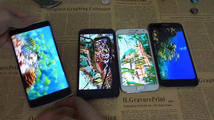 ZOPO ZP999(3X) VS Samsung Galaxy S5 G900FD VS OnePlus One VS 100+ 4K Video Test