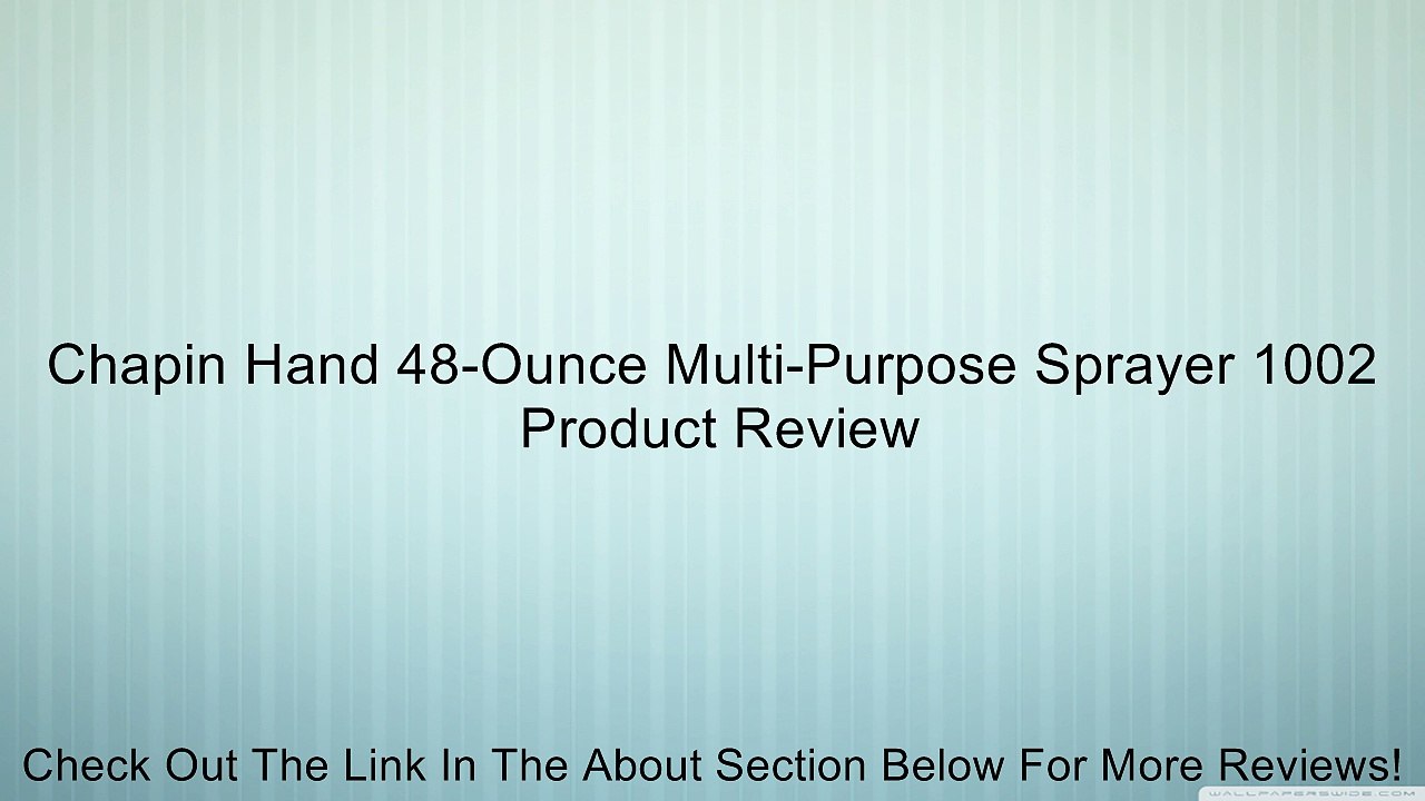 Chapin Hand 48-Ounce Multi-Purpose Sprayer 1002 Review