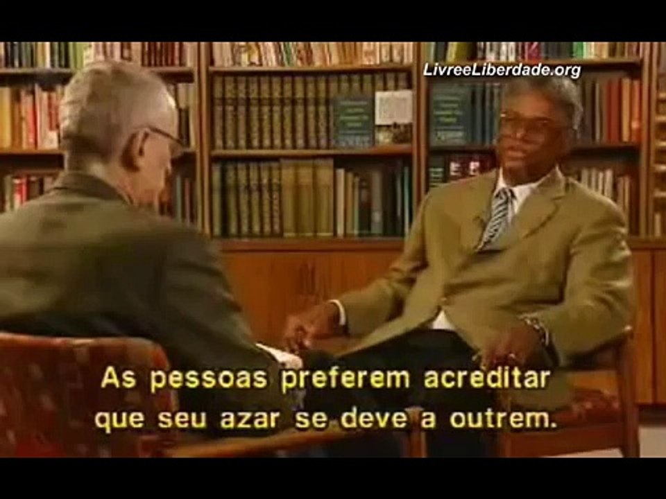 Negros contra as cotas - Helio de La Peña, Morgan Freeman, Thomas Sowell e Walter William