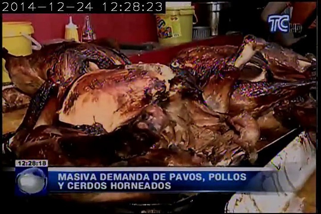 Pavos, pollos y cerdos horneados para la cena navideña, además de otras alternativas para postre