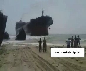 Huge Ship Beaching