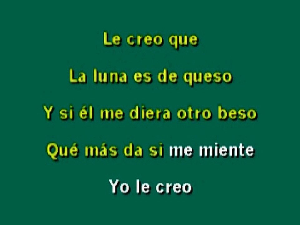 Karaoke - con los ojos cerrados- Gloria Trevi