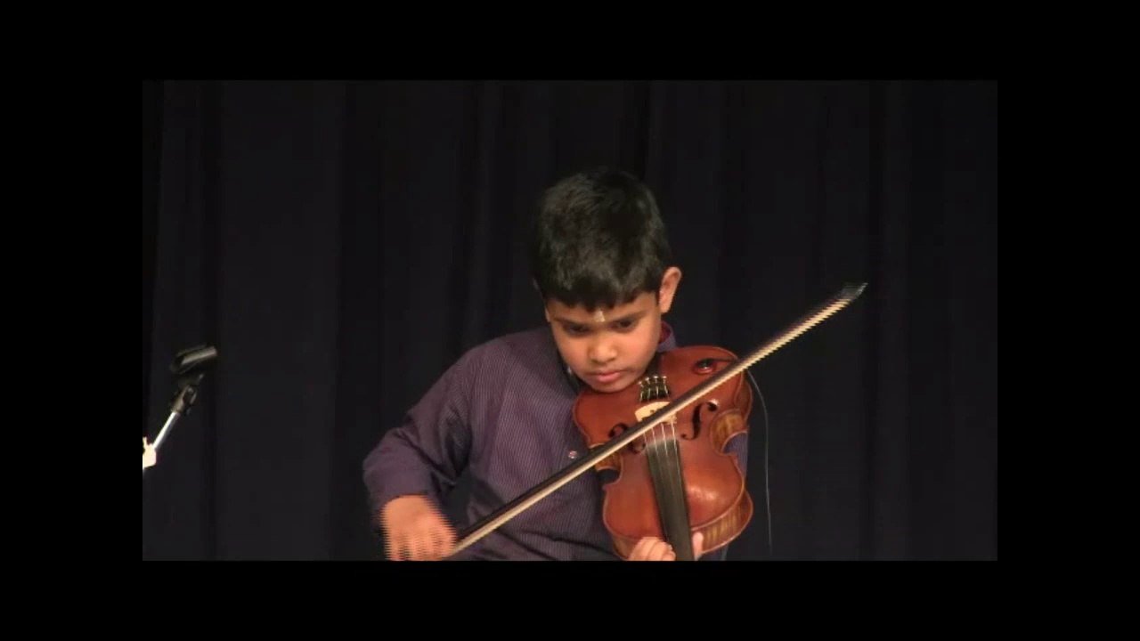 SAPNA: ANNUAL EVENT 2014: RISHABH RANGANATHAN: VIOLIN: BRAHMAMOKATE & FELICITATION