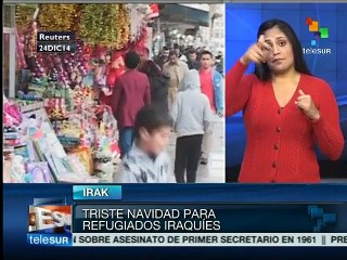 Triste navidad para refugiados iraquíes a causa del terrorismo