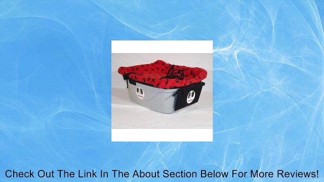 1 Seater Dog Car Seat Finish: Gray, Harness Size: Medium, Lining Color: Red Review