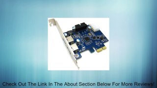 2 Port USB3.0 USB 3.0 to PCI-E PCI Express Card Adapter Converter w/ Motherboard 20P 20 pin Connector & Low Profile Bracket, NEC Renesas D720201 Chipset Review
