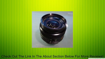 Minolta - MC W-Rokkor-X, 1:1.28, f=28mm Lens with Hoya 55mm UV Filter and Caps Review