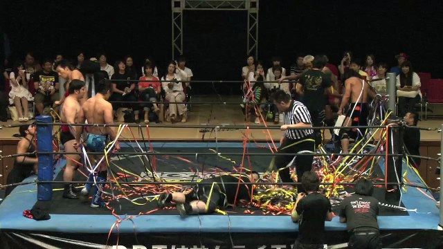 Happy Motel (Konosuke Takeshita, Tetsuya Endo & Antonio Honda) vs. Shuten Doji (KUDO, Masa Takanashi & Yukio Sakaguchi)