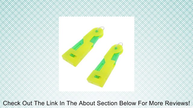 Sewing Accessory Spring Card Needle Threader 2pcs Yellow Green Review