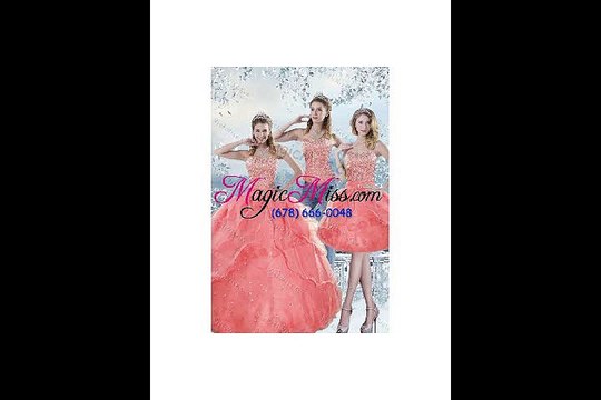 2015 Unique Fashionable deteachable Quinceanera Dresses Sweet 16 Dress with Beading