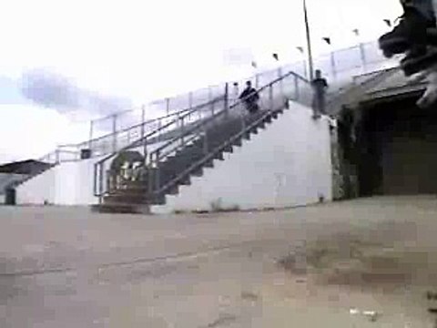 Saut en roller d'une rampe