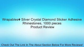 Wrapables� Silver Crystal Diamond Sticker Adhesive Rhinestones, 1000 pieces Review