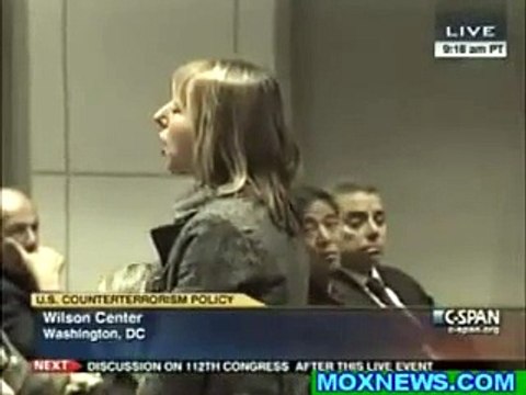 American Lady raise her voice against drone but we Pakistani has never done it