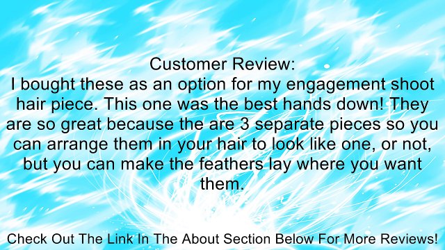 White Crystal and Pearl Bridal Feather Fascinator Headpiece Bridal Flowers/Hair Accessory Wedding Flowers (3 Piece in one set) Review