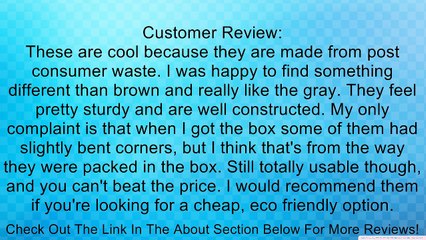 100pcs ECO FRIENDLY CD DVD CARDBOARD SLEEVE, GRAY, POST CONSUMER WASTE, PCW - SF09LECO Review