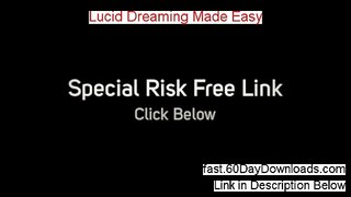 My Lucid Dreaming Made Easy Review (also instant access)