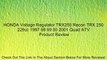 HONDA Voltage Regulator TRX250 Recon TRX 250 229cc 1997 98 99 00 2001 Quad ATV Review