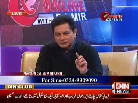 Pakistan Online with Pj Mir (Dahshat Gard tumhare din gine ja chuke he....PM Nawaz Sharif) 25 December 2014