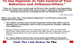 Truth About Hypnosis Don't Buy Unitl You Watch This Bonus + Discount