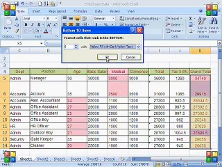 MS Excel 2007 - Tutorial - Part 2