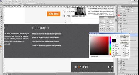 Creating first web design  47 Footer