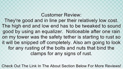 MCM Custom Audio 60-10020 6 1/2" Marine Wakeboard Two-Way Speaker Pair - White Review