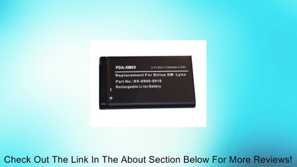 1150mAh Battery for SiriusXM SXi1 Lynx Portable Satellite Radio SX-6900-0010 Review