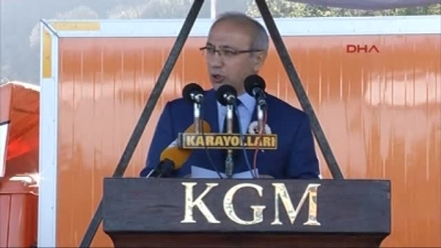 Bartın2bakan Elvan Bartın'daki Tünel Açılışında Karayolları Genel Müdürünün Görevden Alınmasıyla...