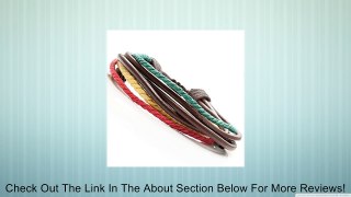 Urban Carnival Bob Marley Jamaica Style Leather Bracelet Cuff for Men Review