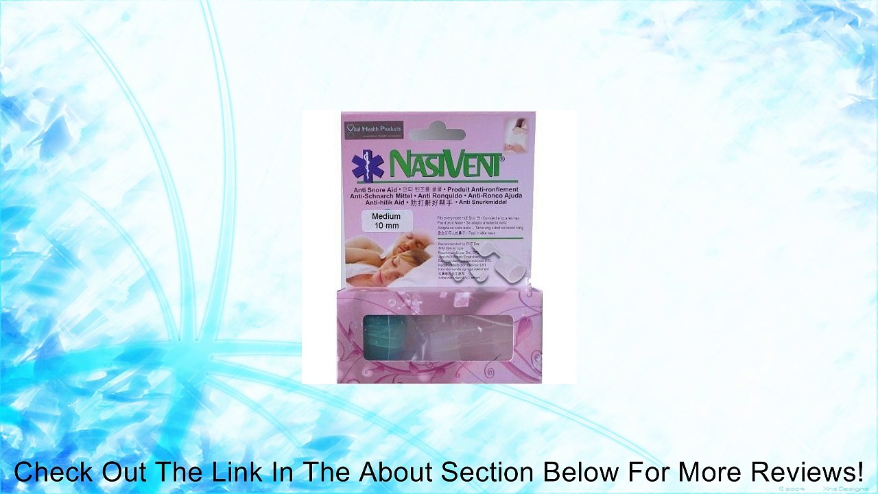 NasiVent Anti-Snoring and Sleep Apnea Aid - Single Size 2 Pack Review