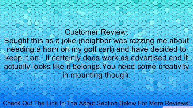 GOLF CART CAR OLD FASHION CHROME BUGLE HORN CLUB CAR YAMAHA EZ-GO EZ GO EZGO Review