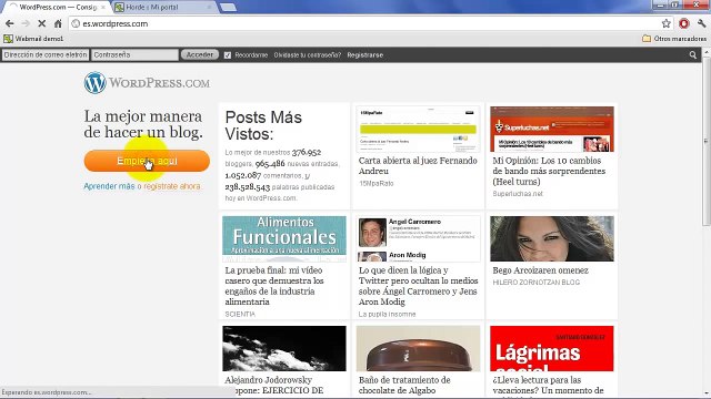 Cómo crear un blog gratis y fácil con WordPress - Español, tutorial, 2014