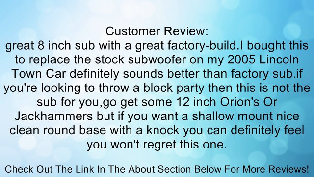 Rockford Fosgate P3SD2-8 8 Dual 2-Ohm Punch Series Shallow Mount Car Subwoofer Review