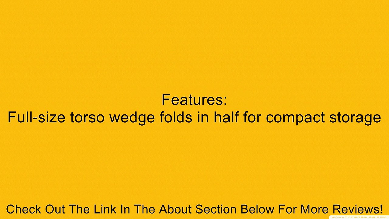 Contour Folding Wedge Cushion Review