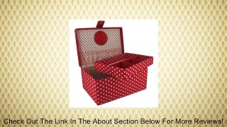 Cute As A Button Sewing Box (G11) Red Polka Dot Sewing/Buton Box Review