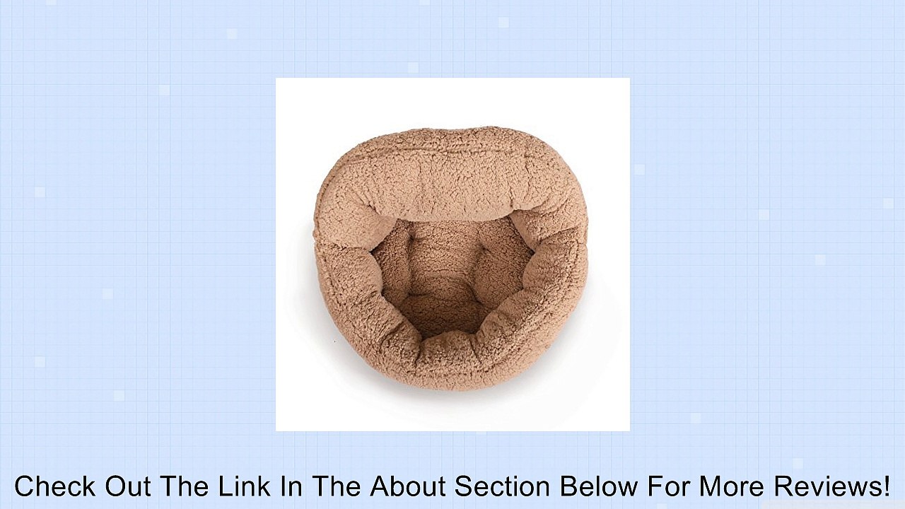 Best Friends by Sheri Deep Dish Sherpa / Faux Sheep Skin Cuddler Pet Bed, 19-by-17-Inches Review