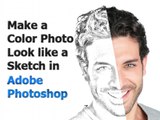Adobe Photoshop Tutorial - Make a Color Image Look Like a Sketch (Simple Photo Editing)
