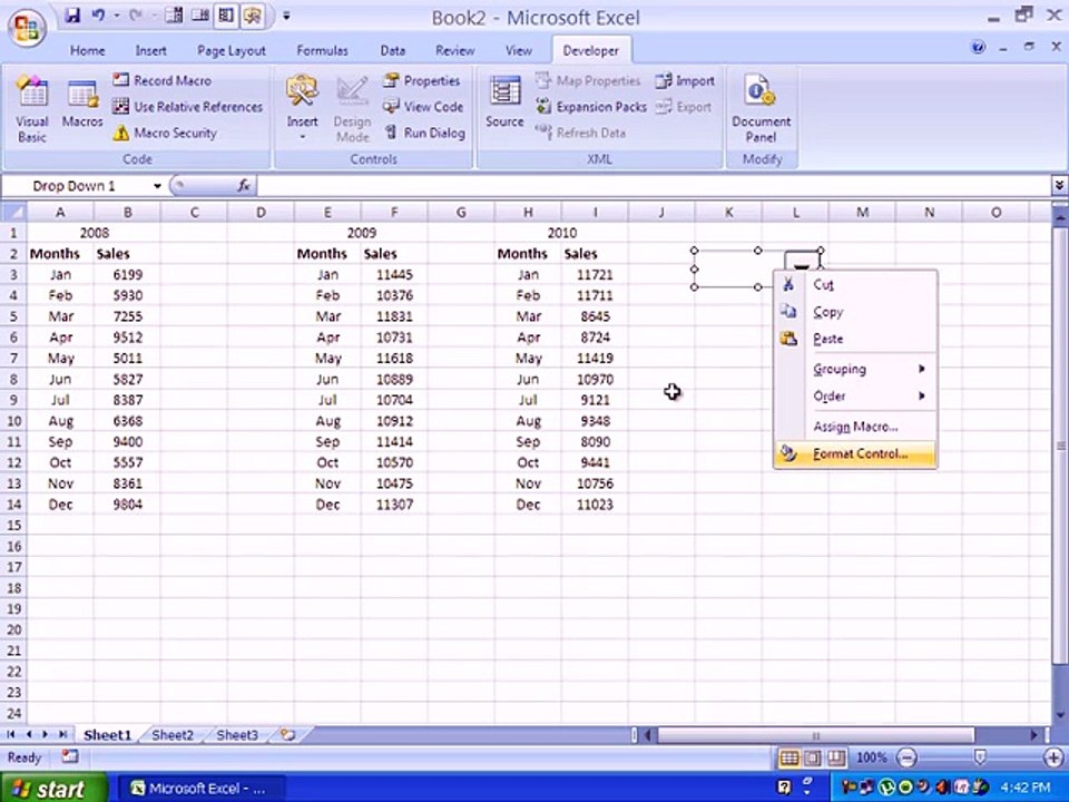 MS Excel 2007 - Tutorial - Part 16