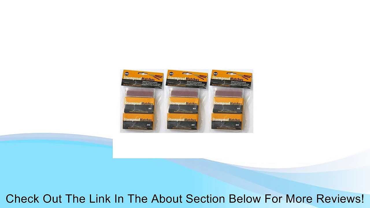 Bundle - 3 Items: 3 Twin-Packs 0f UCO Stormproof Matches (150 Matches) Review