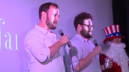 “The Interview” co-Star, filmmaker, make surprise visit to midnight screening