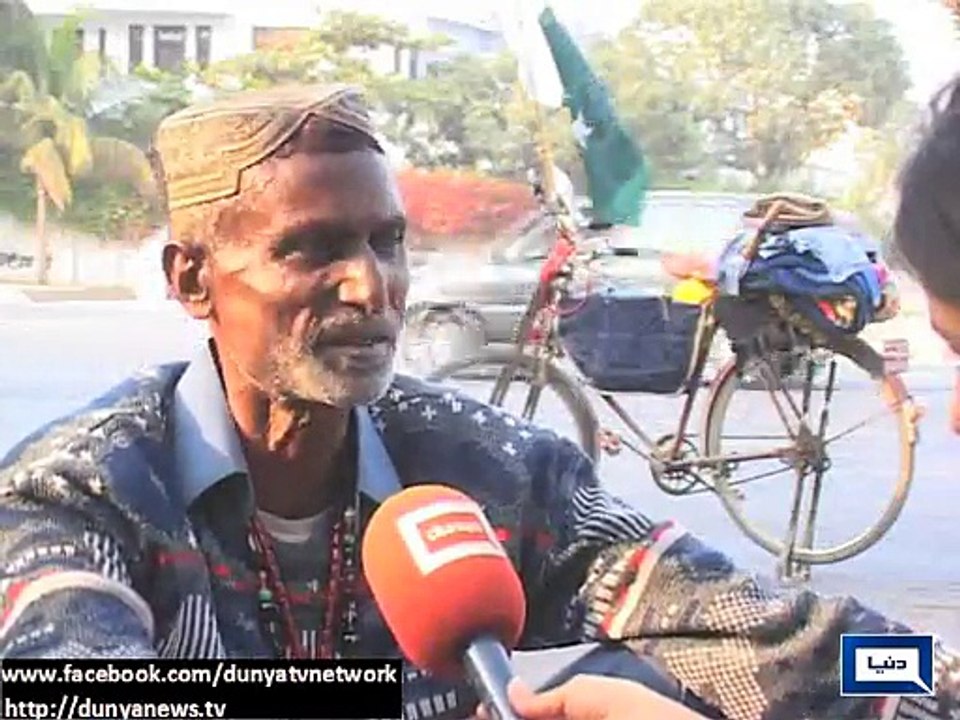 Ijaz Hussain cycles thousands of Kms  from Lahore to Karachi to pay respect to Quaid-e-Azam