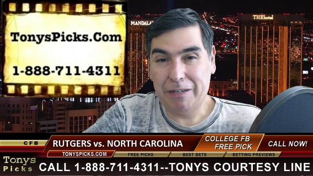North Carolina Tar Heels vs. Rutgers Scarlet Knights Free Pick Prediction Quick Lane Bowl NCAA College Football Odds Preview 12-26-2014
