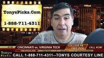 Virginia Tech Hokies vs. Cincinnati Bearcats Free Pick Prediction Military Bowl NCAA College Football Odds Preview 12-27-2014