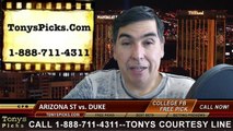 Duke Blue Devils vs. Arizona St Sun Devils Free Pick Prediction Sun Bowl NCAA College Football Odds Preview 12-27-2014