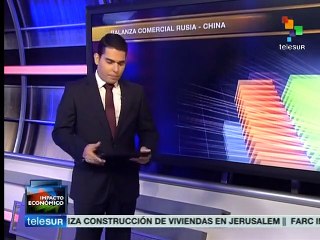 Rusia redujo intercambio comercial con UE pero lo aumentó con China